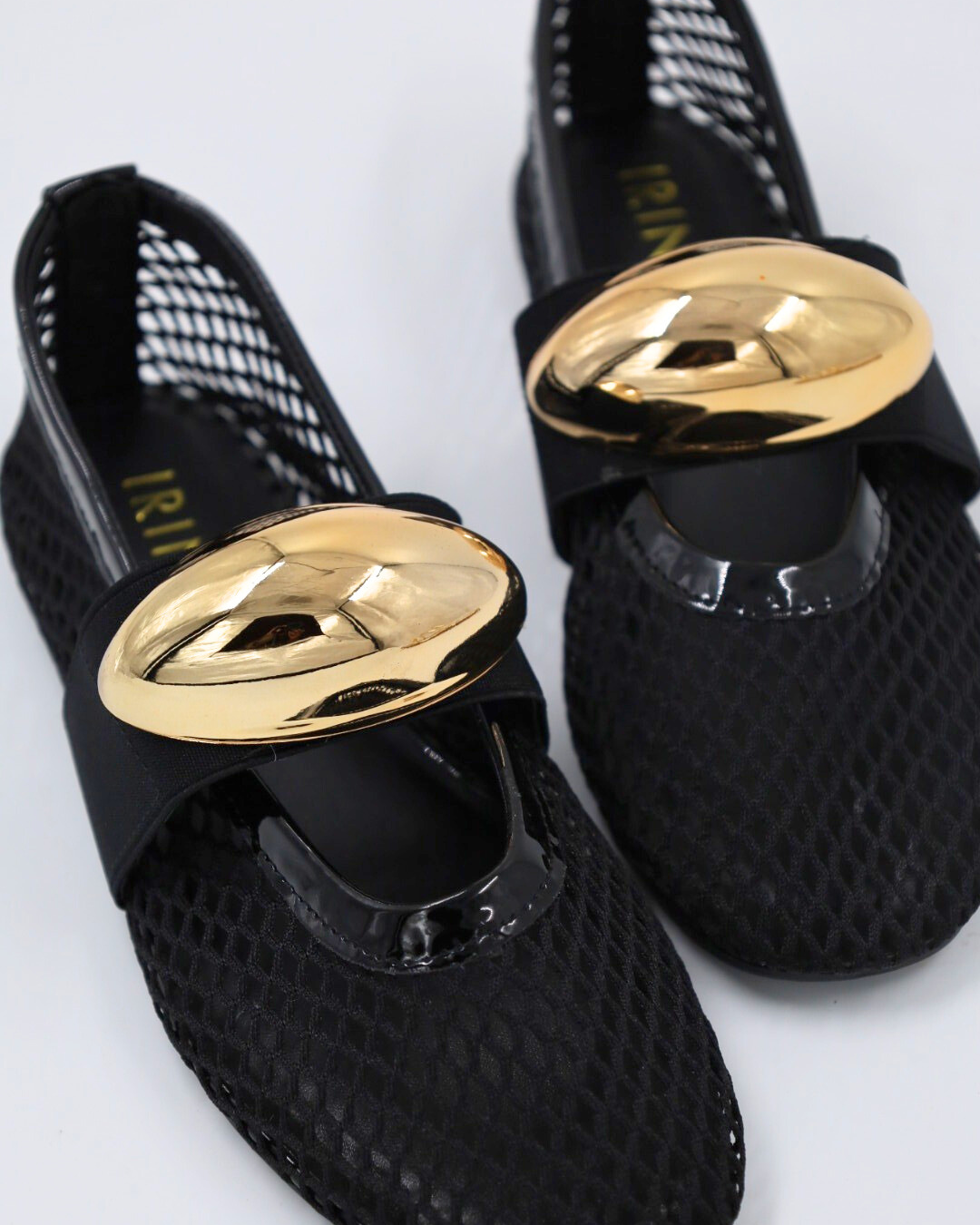 Michaela Gold Stud Flat